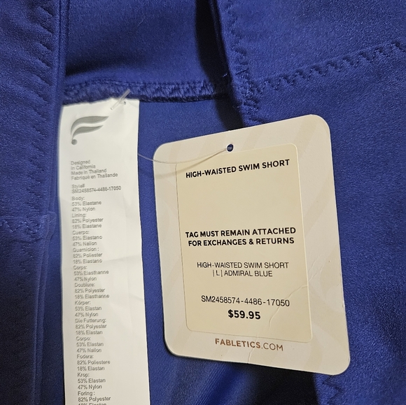 High waisted swim short - Picture 3 of 3